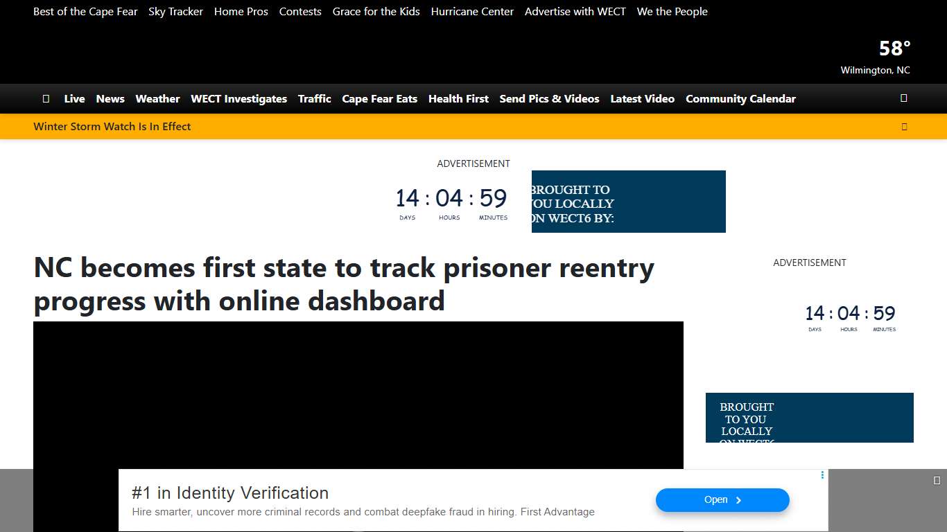 NC becomes first state to track prisoner reentry progress with online dashboard
